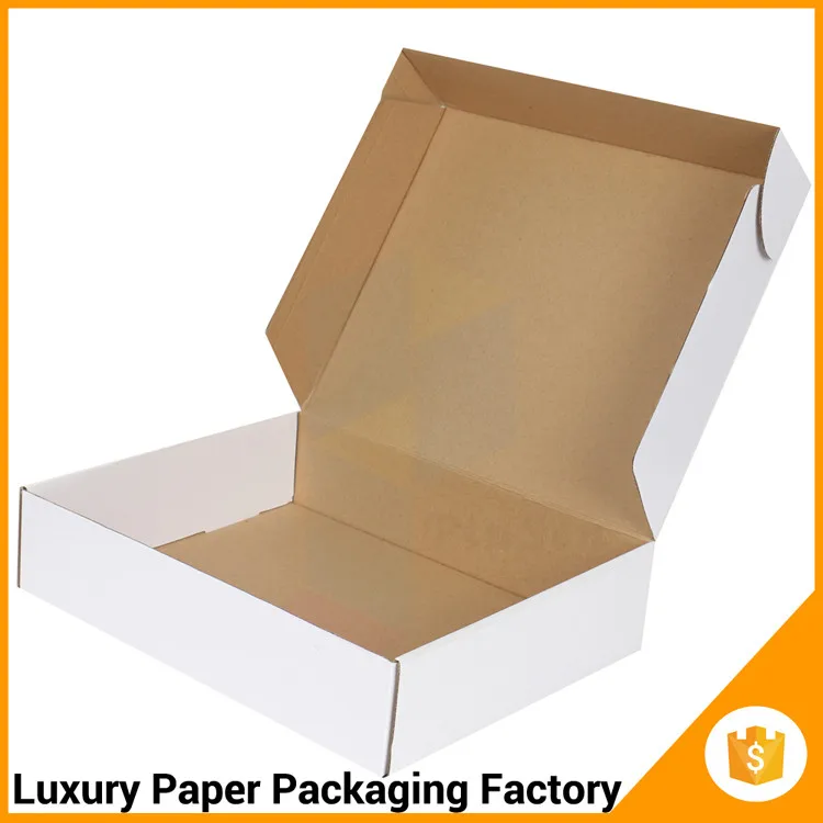 cheap simple white custom paper box postage packaging