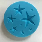 Silicon fondant moulds star shape decoration mat bakeware set cake tools