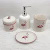 flaminggo Ceramic bath set avon audit sedex certificate washroom accessories bathroom set
