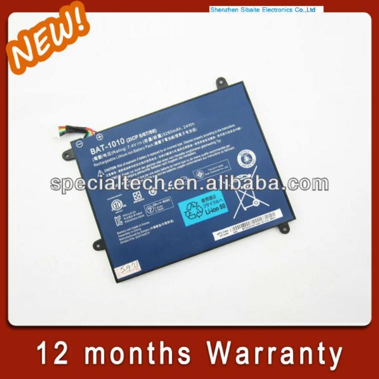 Wh Bat Laptop Battery For Acer Iconia Tab A Tablet Pc Bt