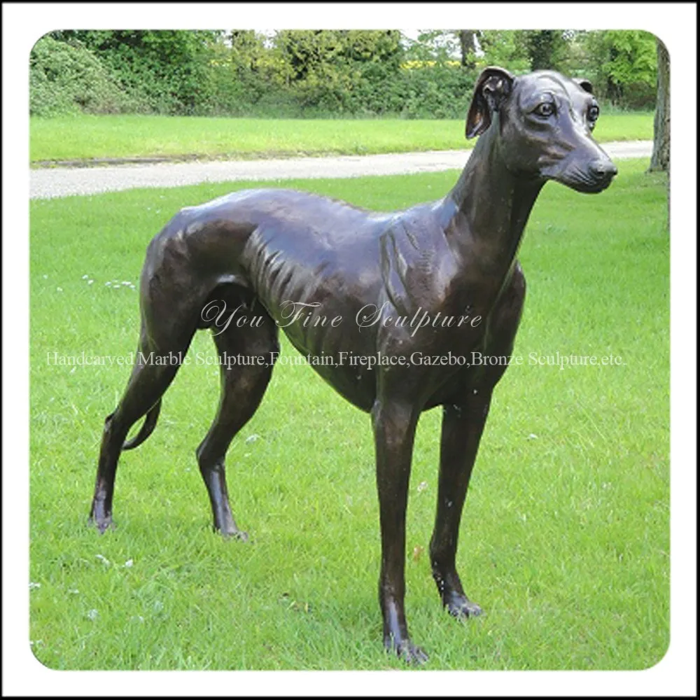 Garden Standing Bronze Greyhound Statue Buy Bronze Greyhound Statue,Standing Bronze Greyhound