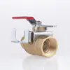 Custom service available widely used threaded lockable rotary handles stop 1 inch cock brass ball valve pn40 cw617n
