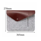 China wholesale anti theft lightweight 13'' grey sleeve felt laptop sleeve bag
