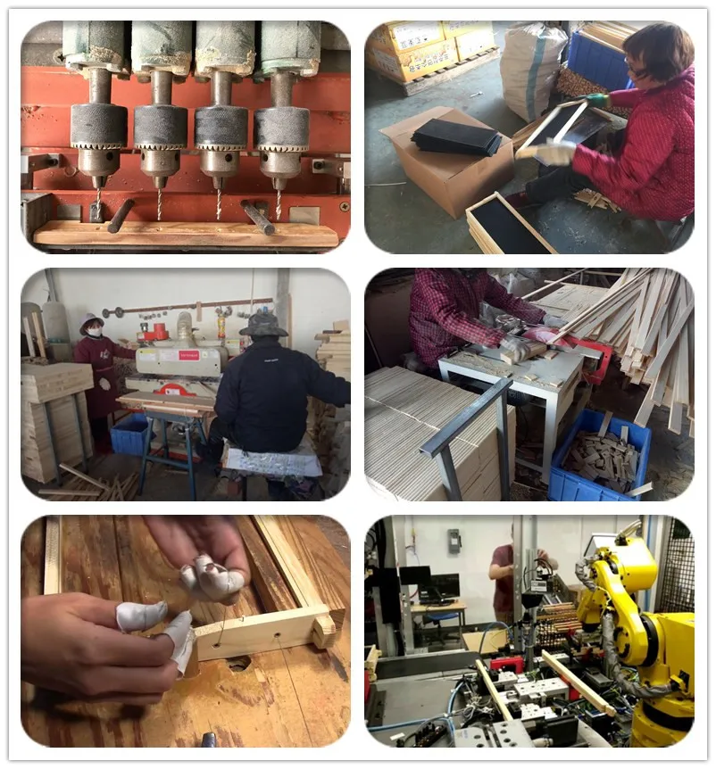 Beekeeping Pine Woode Box Frame Beehive Frame Unassembled flat pack wood grooved deep bee hive frame