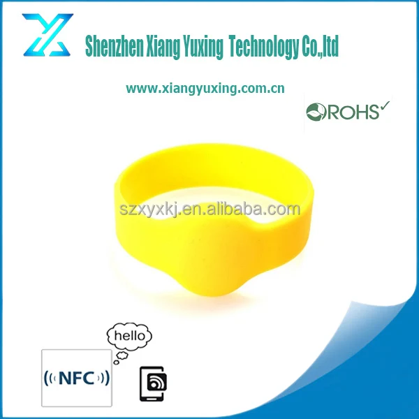 promotional adjustable silicon bracelet ,rfid wristband with