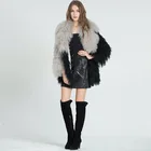 Fashion Design Popular Real Fur Coat Winter Mongolian Lamb Fur Coat Women