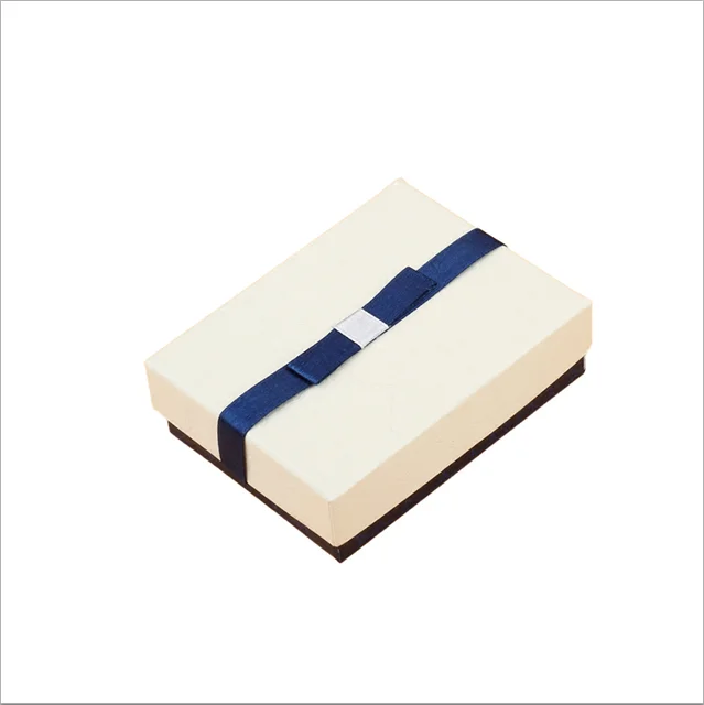 2018 fashion paper gift box with ribbon jewelry boxes