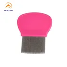 plastic & stainless steel head nit lice comb