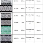 Popular 3.3 cm elastic border lace stretch trim for sock