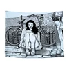 Customized modern classic pattern simple sketch line portrait home decoration wall tapestry