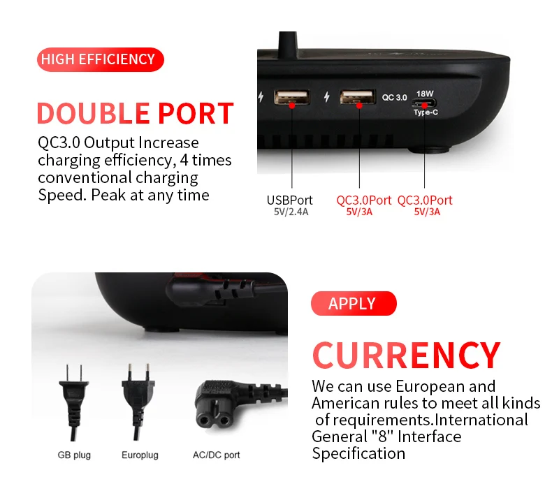 5 ports Publics Téléphone Portable Téléphone Portable Sans Fil Chargeur Multi-usb Dock De Charge de Banque de Puissance de Station D'accueil - ANKUX Tech Co., Ltd