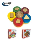 Early educational toys wooden montessori educational wooden toy wooden stacking toy for kid