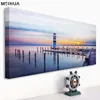 Chinese painting beautiful scenery sea landscape canvas wall banner oil painting