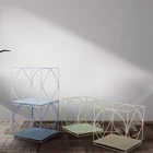 Wholesale living room furniture metal decorative storage rack colorful storage rack with best price