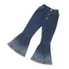 Wholesale Fresh Design Baby Girl Pants Long Jeans Bell-Bottom Trousers