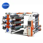 Plastic film roller automatic non woven bag flexographic color printing machine price