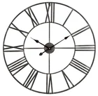 Industrial Large Round Metal Skeleton Roman Numeral indoor/garden outdoor wall clock