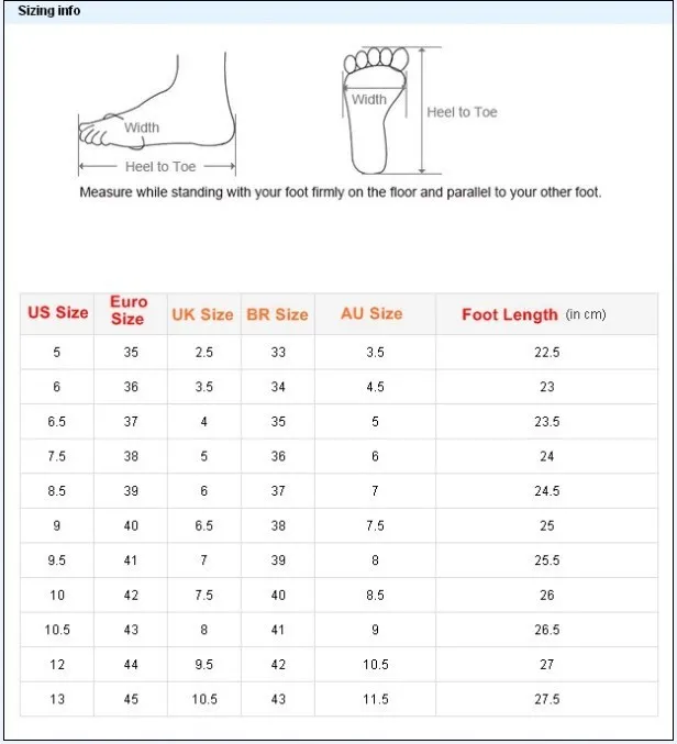 women size