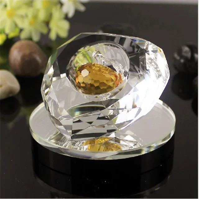 wedding gifts nice k9 crystal glass heart diamond with colorful