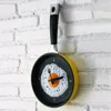 Zogift 2019 Hot beauty happy time plastic frying pan wall clock decorative kitchen fried egg pan wall clock