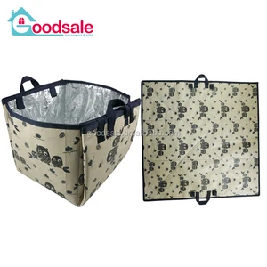 collapsible camping blanket picnic mat storage bag with aluminum