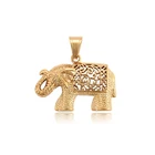 34202 Xuping cheap christmas gift 316 stainless steel charms+18k gold plated 316l elephant animals pendant jewelry