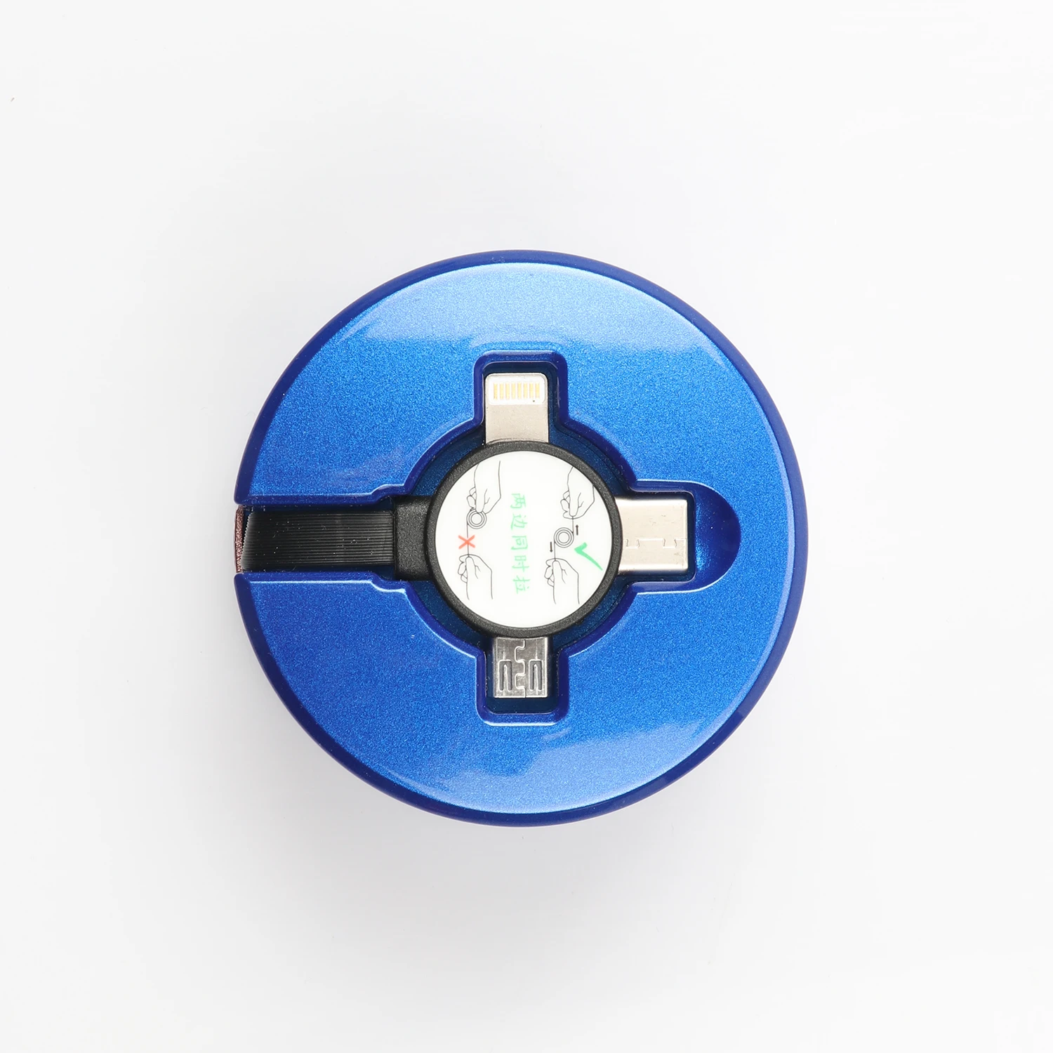 Creative round box data retractable micro usb charging cable for Android mobile phones - ANKUX.COM