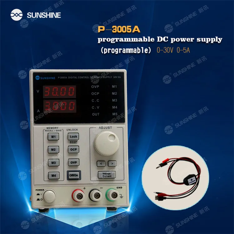 SUNSHINE P-3005A 0-30v 0-5a Digital Programmable Dc Power Supply