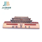 3d copper plating zinc alloy Metal refrigerator magnet Chinese building souvenirs fridge
