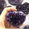 Wholesale High Quality Amethyst Cluster Carved Heart Crystals Healing Stones