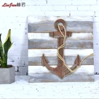 High quality sea style ship spear wood art for home decoration