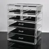 7 case jewely transparent drawer desk makeup cube drawers organizer 5 layer plastic injection storage box