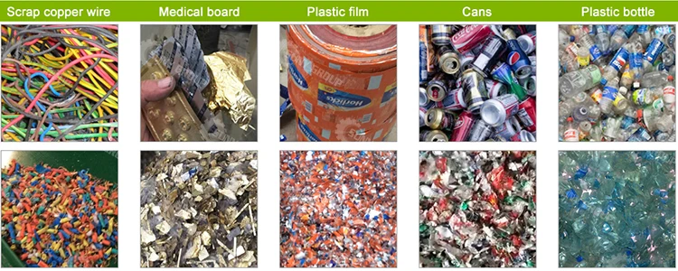 PE PP PVC PET Plastic Bottle Crusher Machine