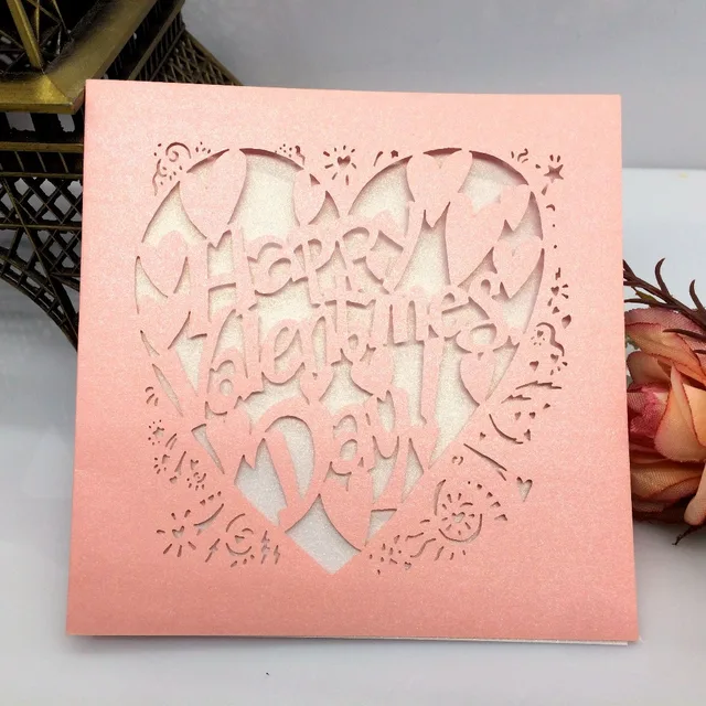 high quality cheap gift card birthday postcard holder heart