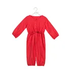 Lovely kids long sleeves cotton velvet newborn romper baby girls clothing jumpsuits