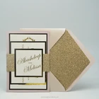 Exclusive custom wedding cards invitation with envelope