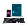 Rubber bluetooth mini bluetooth keyboard with touchpad for ipad/iphone
