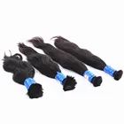 In Stock Raw Temple Hair 100% Natural Raw Human Indian Hair Unprocessed Virgin