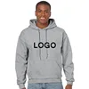 Customized logo hip hop style cotton blend fleece lined sweatshirt hoodie