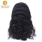 Cuticle Aligned Long Natural Color Brazilian 100% Virgin Human Hair full lace wig