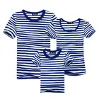 XS S M L XL XXL XXXL XXXXL custom 100% organic cotton CVC60/40 plain stripe t-shirt for family