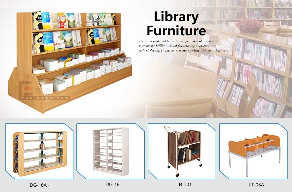 Mdf Reading Table For Library Furniture / School Desk To Study
