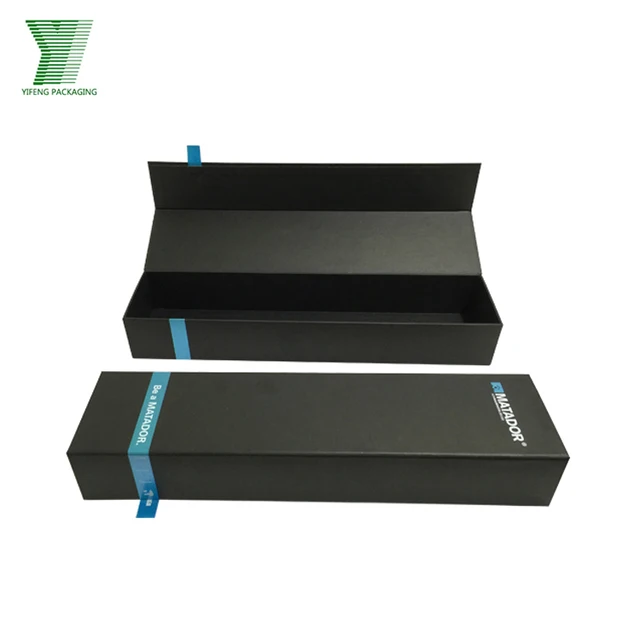 custom black magnetic closure wig box hair extension packaging