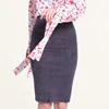 Factory Price Lady Midi Suede Skirt Can Custom Printed Skirt Wrap Around Skirt Z