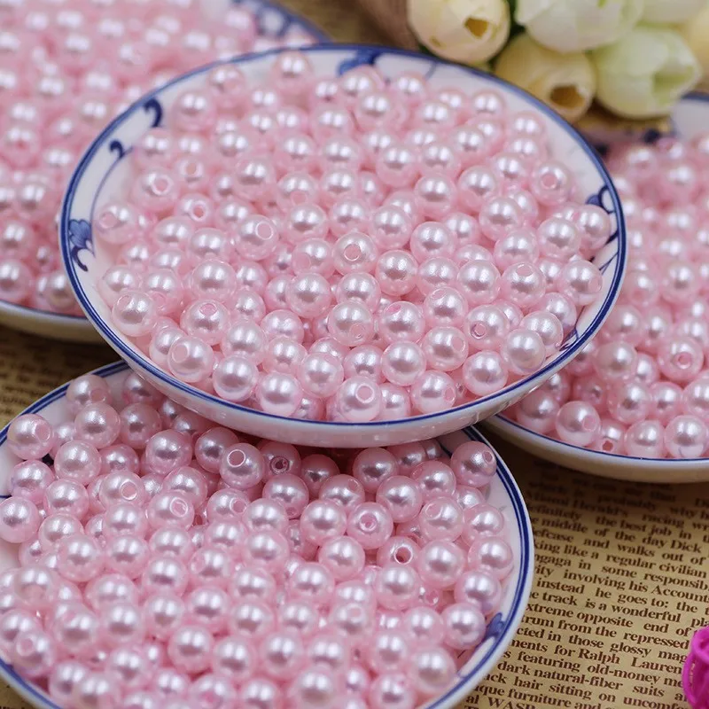 Jc Wholesale Fashion Style Plastic Abs Pearl Beads Mm Loose Plastic