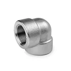 stainless steel threaded forged elbow RC/NPT CL3000 T90E ASME 16.11 pressure resistance pipe fittings