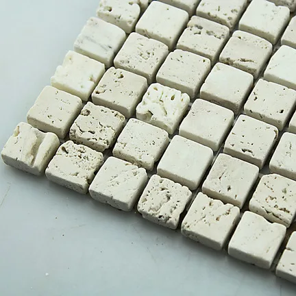 hexagon natural stone mosaic tile with mesh-back