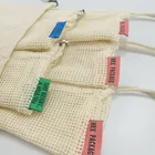 Environmental Cotton cloth bag For Vegetable Fruit Cotton Mesh Bag Reusable Kitchen Household Storage