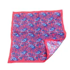 Hand Rolling Mens Wholesale Paisley Printing Polyester Handkerchief