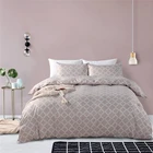 Wholesale Geometric Customize Design 100% Polyester Fabric 3 PCS Bed Sheet Set